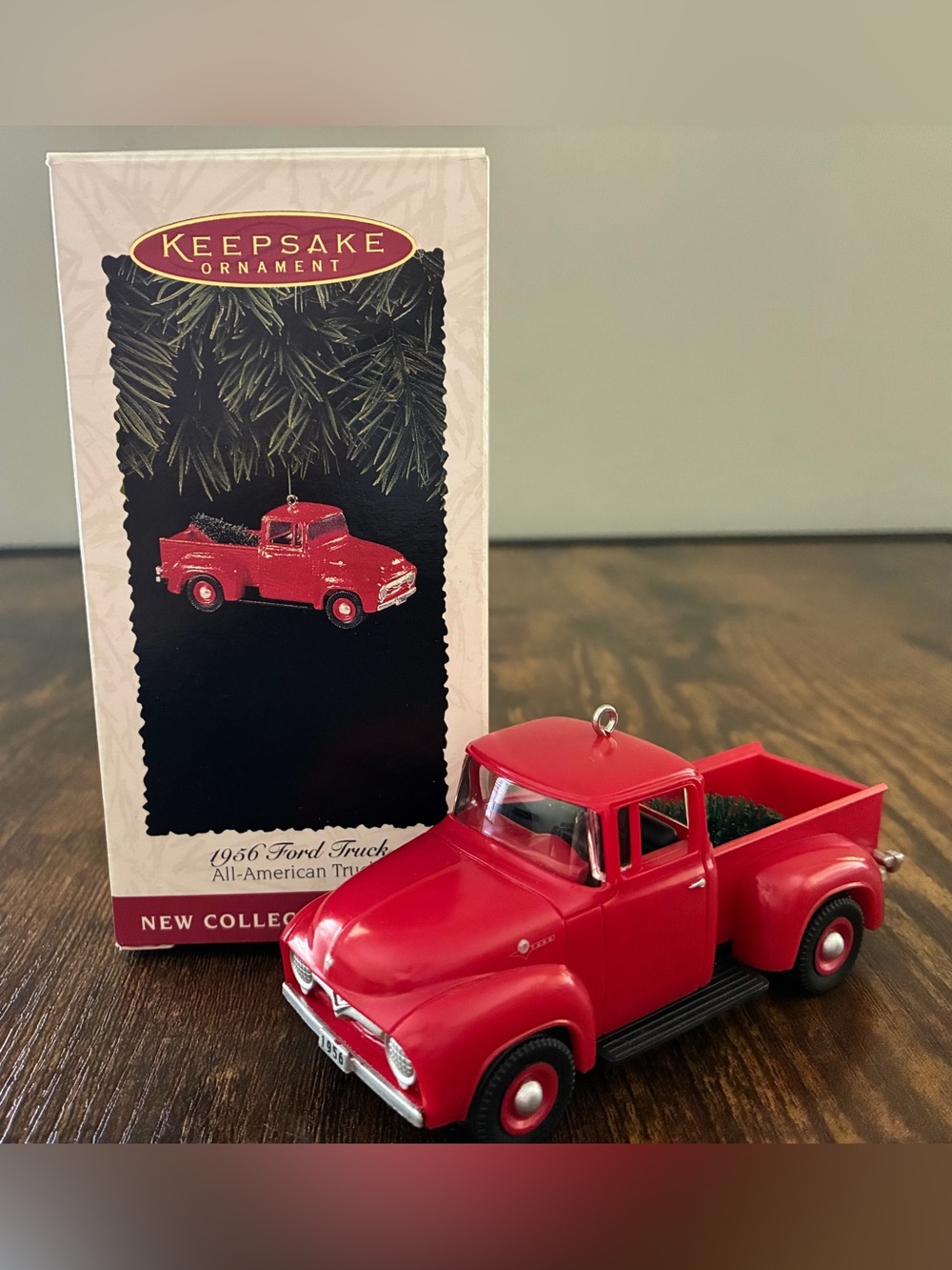 Hallmark 1995 Keepsake Ornament 1956 Red Ford Truck